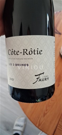 Valle del Rodano Côte-rôtie Lionel Faury Les 3 Brunes 2021