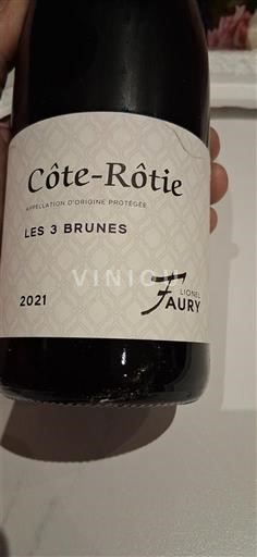 Rona dolina Côte-rôtie Lionel Faury Les 3 Brunes 2021
