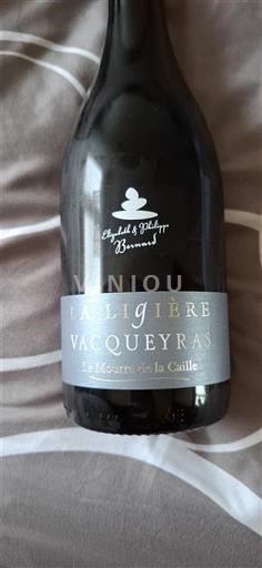 Рона долина Vacqueyras La Ligière Le Mourre de la Caille 2023