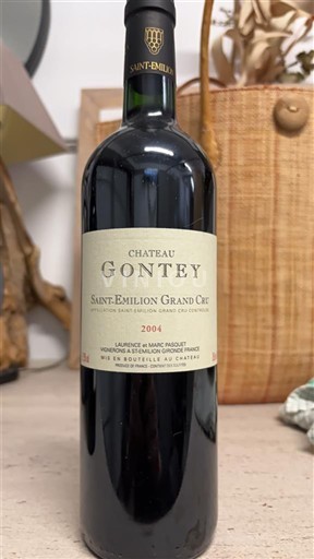 Bordeaux Saint-Émilion Grand Cru Grand Cru Château Gontey 2004