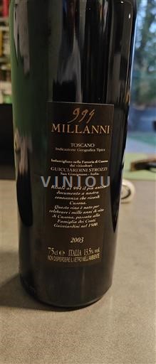 Toscana Không được chỉ định Guicciardini Strozzi 999 Millanni 2003