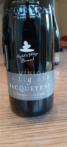 Vallée du Rhône Vacqueyras La Ligière Le Mourre de la Caille 2022