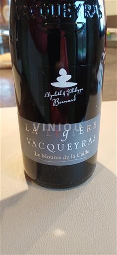 Rhône-dalen Vacqueyras La Ligière Le Mourre de la Caille 2022