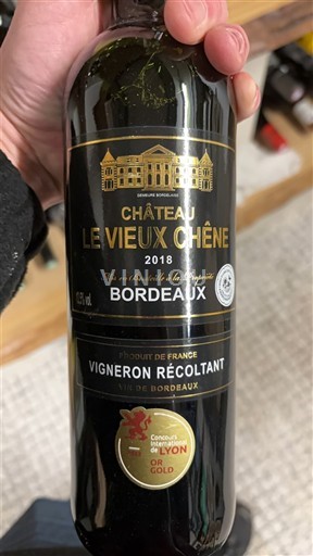 Bordeaux Château Le Vieux Chêne 2018