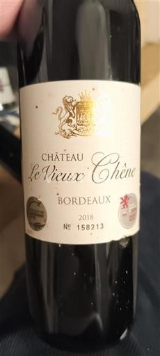 Bordeaux Château Le Vieux Chêne 2018