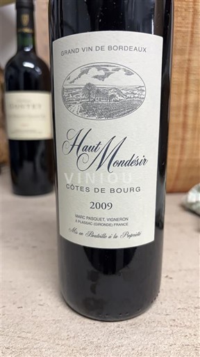 Burdeos Côtes-de-bourg Haut Mondésir 2009
