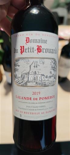 Bordeaux Lalande-de-Pomerol Domaine Petit-Brouard 2019