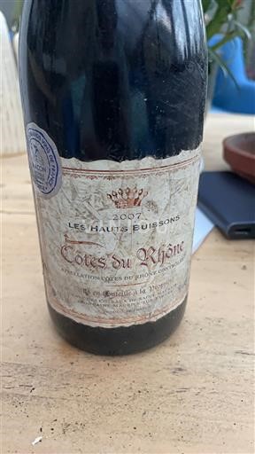 Rhônedalen Côtes du Rhône Les Hauts Buissons 2007