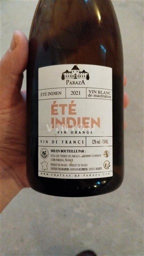 Languedoc Không được chỉ định Château Paraza Été Indien 2021