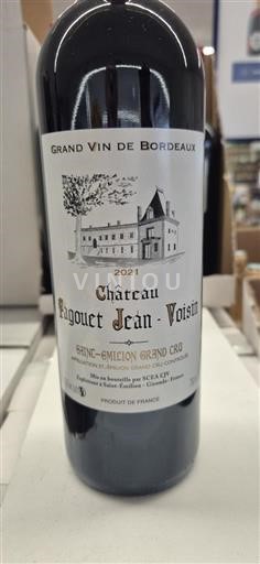 Bordeaux Saint-Émilion Grand Cru Grand Cru Château Ragouet Jean Voisin 2021