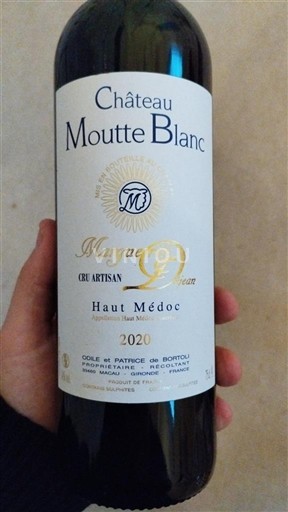 Bordeaux Haut-Médoc Château Moutte Blanc Marque d'Or 2020