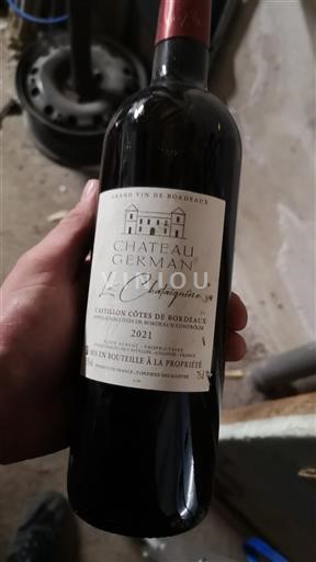 Bordeaux Castillon Côtes de Bordeaux Château German La Chapelle 2021