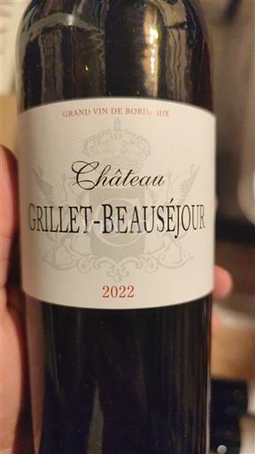 Bordeaux Château Grillet-Beauséjour 2022