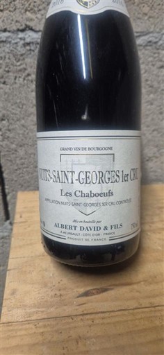 Borgoña Nuits-Saint-Georges Premier Cru Albert David & Fils Les Chaboeufs 2016