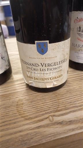 Burgundi Pernand-vergelesses Premier Cru Domaine Jean-Jacques Girard 1er Cru Les Fichots Ei vuosikertaa