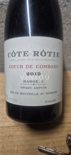 Rhône Valley Côte-Rôtie Barge Coeur de Combard 2019