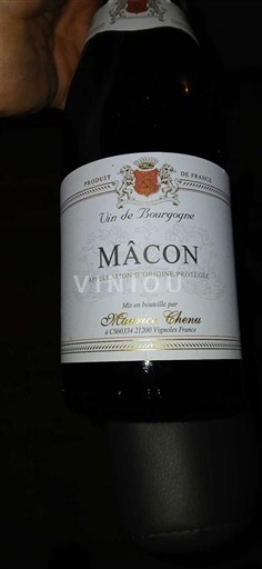 Burgundi Mâcon ja Mâcon-kylät A. Chenu Ei vuosikertaa