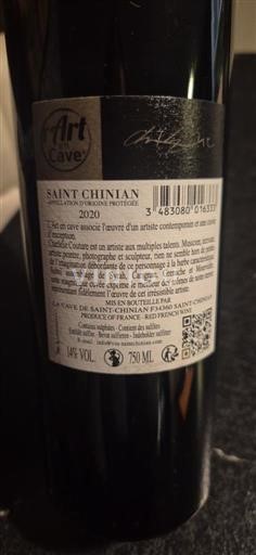 Languedoc Saint-Chinian La Cave de Saint Chinian Art Cave 2020