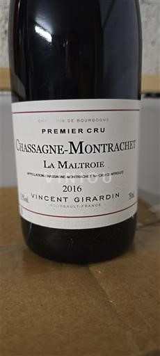 Borgogna Chassagne-Montrachet Premier Cru Vincent Girardin La Maltroie 2016
