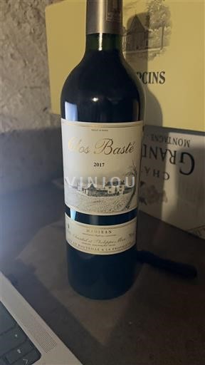 Sydväst Madiran Clos Basté 2017