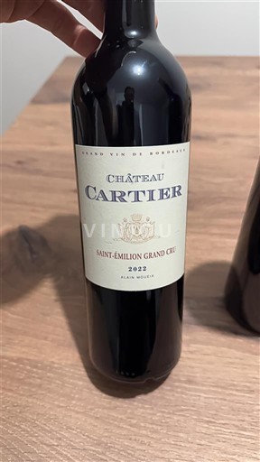 Bordeaux Saint-Émilion Grand Cru Grand Cru Château Cartier 2022