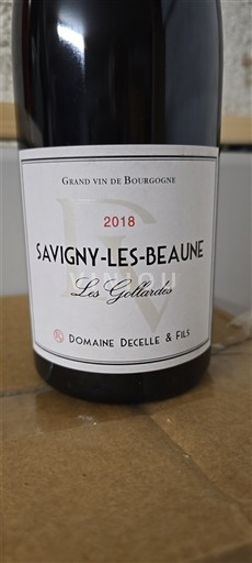 Bourgogne Savigny-lès-beaune Domaine Decelle & Fils Les Gollardes 2018