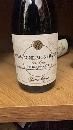 Burgundi Chassagne-Montrachet Premier Cru Jane Eyre Les Bondues 2018