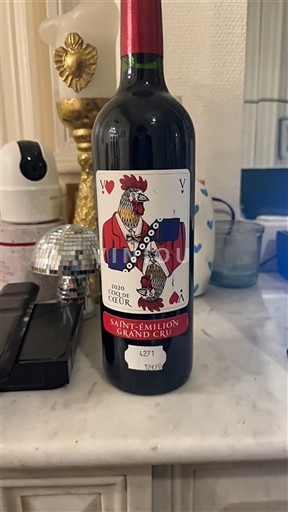 Vinos Rouge sec Coq de Coeur 2020 Francia Burdeos Saint-Émilion Gran Cru AOC