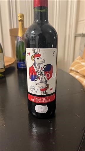 Burdeos Lalande-de-Pomerol Lapin de Garde 2020