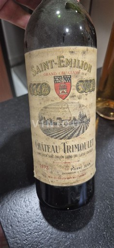 Bordeaux Saint-Émilion Grand Cru Classé Château Trimoulet 1972
