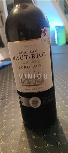 Bordeaux Château Haut-Riot Le de l'Abbaye 2021