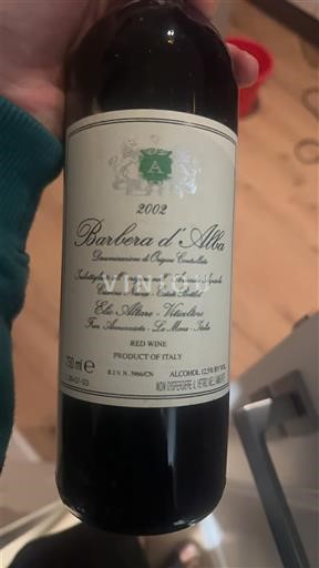 Piemonte Barbera d'Alba Elio Altare 2002