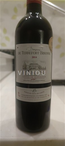 Bordeaux Côtes-de-Bordeaux Domaine Terrefort Bibonne 2014