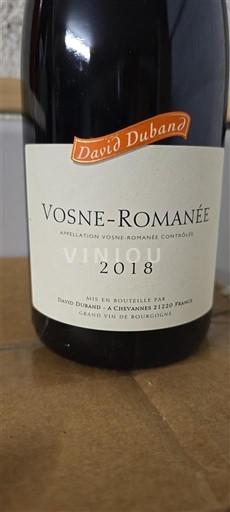 Bourgogne Vosne-romanée David Duband 2018