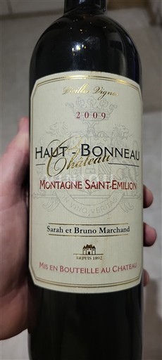 Bordeaux Montagne-saint-émilion Château Haut-Bonneau Vieilles Vignes 2009