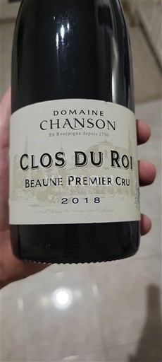 Bourgogne Beaune Premier Cru Domaine Chanson Clos du Roi 2018