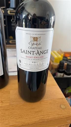 Burdeos Saint-Émilion Chateau Saint-Ange 2021