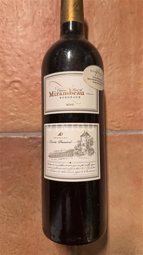 Bordeaux Château Tour de Mirambeau Passion 2010