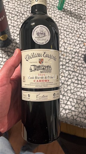 Sud-Ouest Cahors Château Eugénie Réserve de l'Aïeul 2016