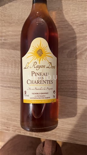 Poitou-Charentes Pineau des Charentes Vignoble Simonnet Le Rayon Doré Neleten.
