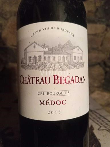 Bordeaux Médoc Cru Bourgeois Château Begadan 2015
