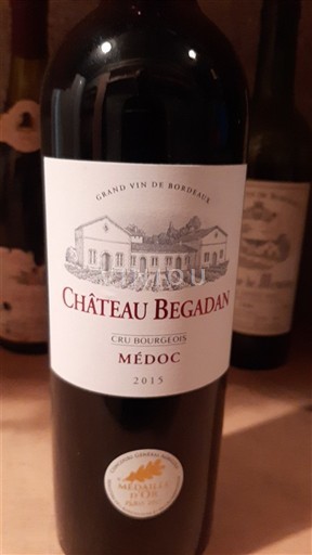 Bordeaux Médoc Cru Bourgeois Château Begadan 2015