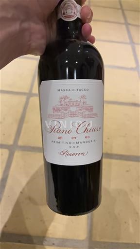 Puglia Primitivo di Manduria Masca del Tacco Piano Chiuso 2019