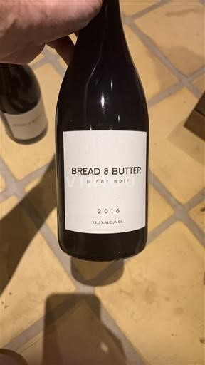 Kalifornialaiset AVA:t Määrittelemätön Bread & Butter Pinot Noir 2016