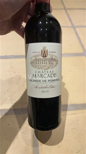 Bordeaux Lalande-de-Pomerol Château Marcadis 2013