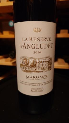 Bordeaux Margaux Château Angludet La Réserve d'Angludet 2016
