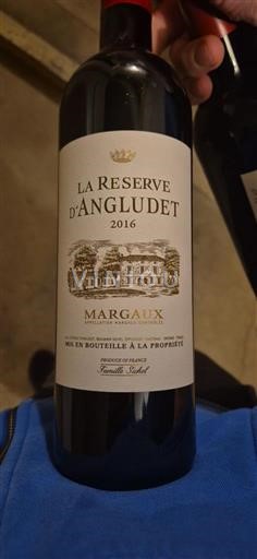 Bordéus Margaux Château Angludet La Réserve d'Angludet 2016