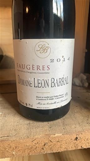 Languedoc Faugères Domaine Léon Barral 2014