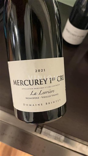 Borgoña Mercurey Premier Cru Domaine Brintet La Levrière Monopole Vieilles Vignes 2021