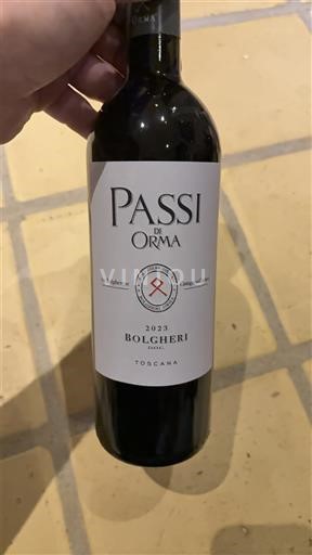 Toscane Bolgheri Orma Passi di Orma 2023